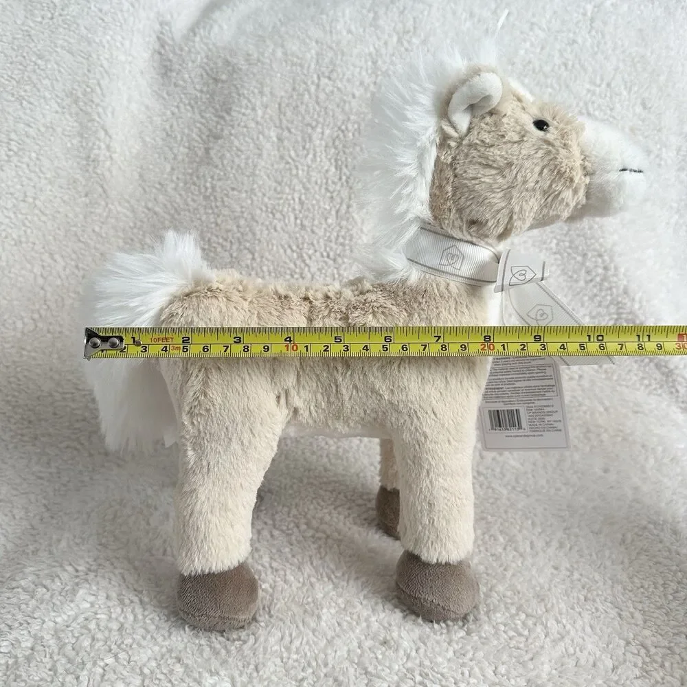 New Snug Tan Cream Horse Pony Foal Plush Toy 10” Baby Gift Stuffed Animal